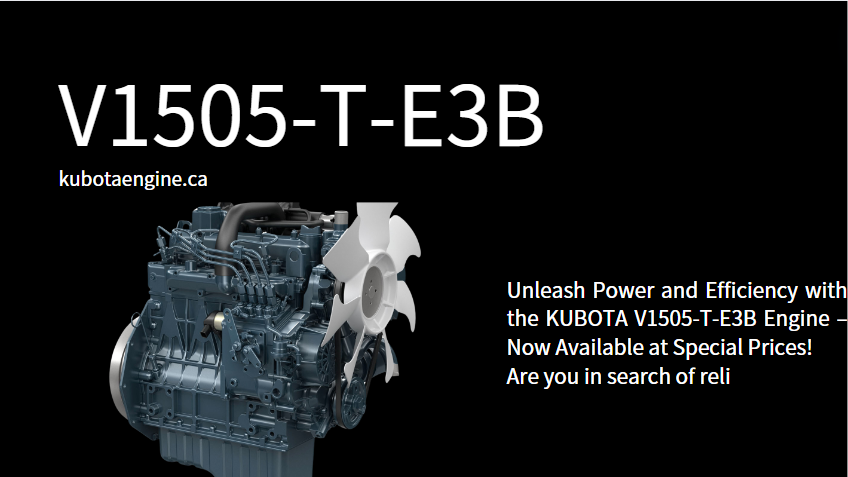 Non deesset Out: 30 KUBOTA V1505-T-E3B Engines Promptus pro Immediata Delivery!